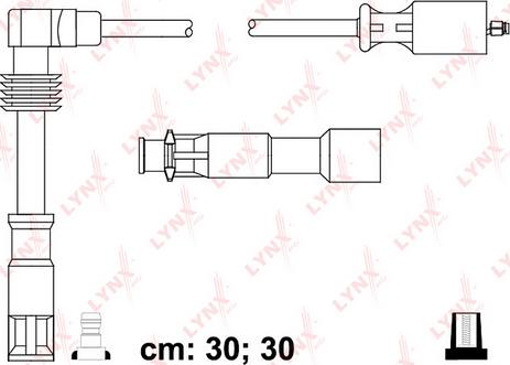 LYNXauto SPC8030 - Комплект проводов зажигания autosila-amz.com
