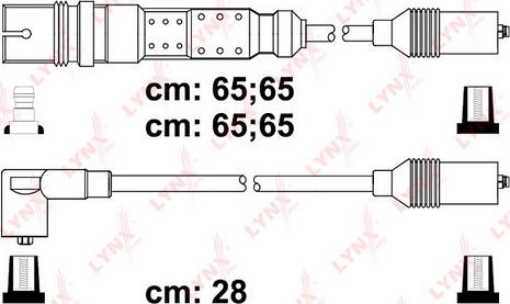 LYNXauto SPC8033 - Комплект проводов зажигания autosila-amz.com