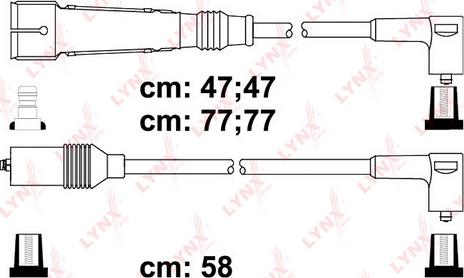 LYNXauto SPC8032 - Комплект проводов зажигания autosila-amz.com