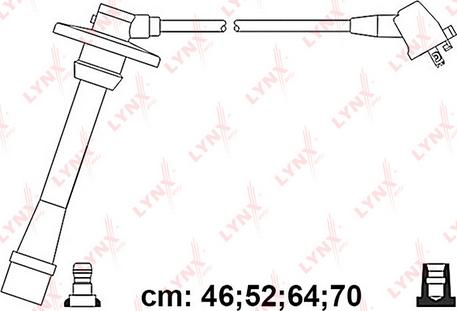 LYNXauto SPC7574 - Комплект проводов зажигания autosila-amz.com