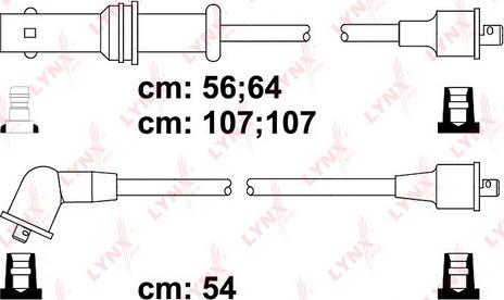 LYNXauto SPC7109 - Комплект проводов зажигания autosila-amz.com
