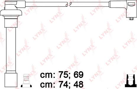 LYNXauto SPE3407 - к-кт проводов!\ Honda Civic/HR-V/Accord/Logo 1.3-2.2 91> autosila-amz.com