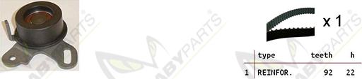 Mabyparts OBK010491 - Комплект зубчатого ремня ГРМ autosila-amz.com