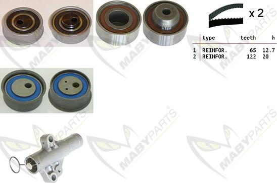 Mabyparts OBK010458 - Комплект зубчатого ремня ГРМ autosila-amz.com