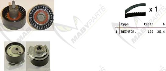 Mabyparts OBK010468 - Комплект зубчатого ремня ГРМ autosila-amz.com