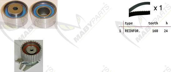 Mabyparts OBK010418 - Комплект зубчатого ремня ГРМ autosila-amz.com