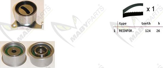 Mabyparts OBK010485 - Комплект зубчатого ремня ГРМ autosila-amz.com