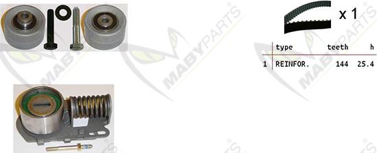 Mabyparts OBK010422 - Комплект зубчатого ремня ГРМ autosila-amz.com