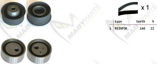 Mabyparts OBK010525 - Комплект зубчатого ремня ГРМ autosila-amz.com