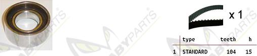 Mabyparts OBK010044 - Комплект зубчатого ремня ГРМ autosila-amz.com