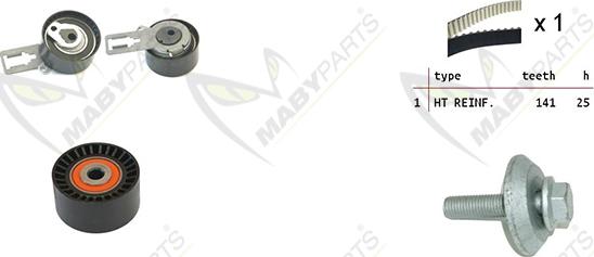 Mabyparts OBK010041 - Комплект зубчатого ремня ГРМ autosila-amz.com