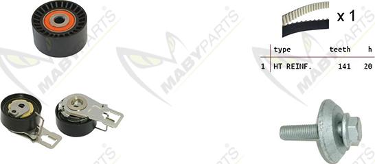 Mabyparts OBK010060 - Комплект зубчатого ремня ГРМ autosila-amz.com