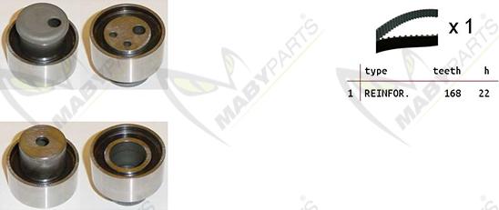 Mabyparts OBK010070 - Комплект зубчатого ремня ГРМ autosila-amz.com