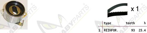 Mabyparts OBK010078 - Комплект зубчатого ремня ГРМ autosila-amz.com