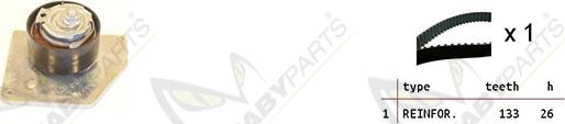 Mabyparts OBK010144 - Комплект зубчатого ремня ГРМ autosila-amz.com