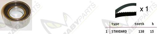 Mabyparts OBK010152 - Комплект зубчатого ремня ГРМ autosila-amz.com