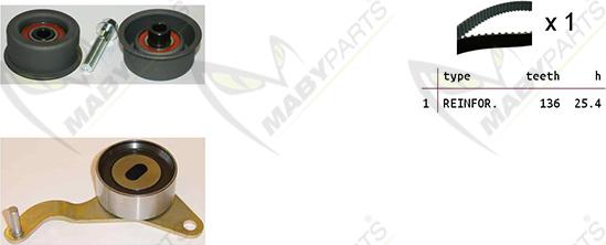 Mabyparts OBK010169 - Комплект зубчатого ремня ГРМ autosila-amz.com