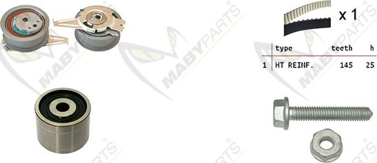 Mabyparts OBK010166 - Комплект зубчатого ремня ГРМ autosila-amz.com