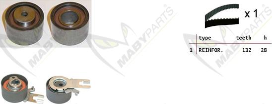 Mabyparts OBK010118 - Комплект зубчатого ремня ГРМ autosila-amz.com