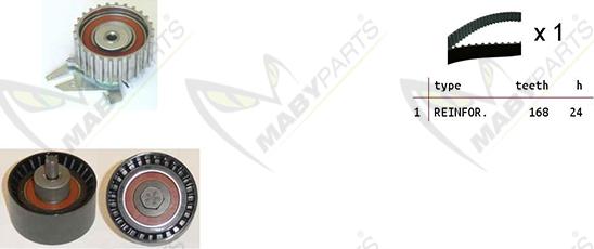 Mabyparts OBK010130 - Комплект зубчатого ремня ГРМ autosila-amz.com