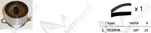 Mabyparts OBK010366 - Комплект зубчатого ремня ГРМ autosila-amz.com