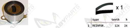 Mabyparts OBK010313 - Комплект зубчатого ремня ГРМ autosila-amz.com