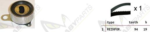Mabyparts OBK010385 - Комплект зубчатого ремня ГРМ autosila-amz.com