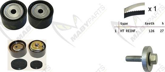 Mabyparts OBK010339 - Комплект зубчатого ремня ГРМ autosila-amz.com