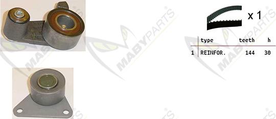 Mabyparts OBK010370 - Комплект зубчатого ремня ГРМ autosila-amz.com