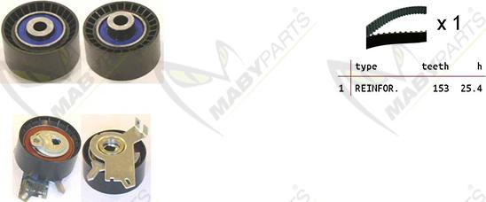 Mabyparts OBK010244 - Комплект зубчатого ремня ГРМ autosila-amz.com