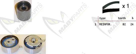 Mabyparts OBK010248 - Комплект зубчатого ремня ГРМ autosila-amz.com