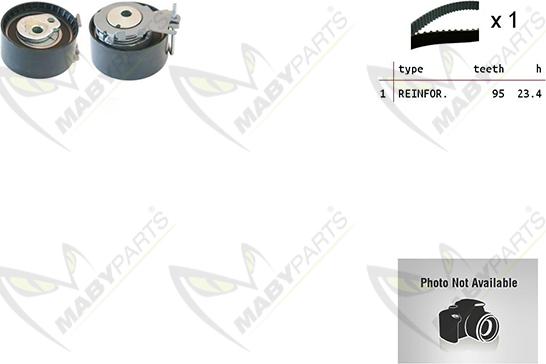 Mabyparts OBKWP0066 - Водяной насос + комплект зубчатого ремня ГРМ autosila-amz.com