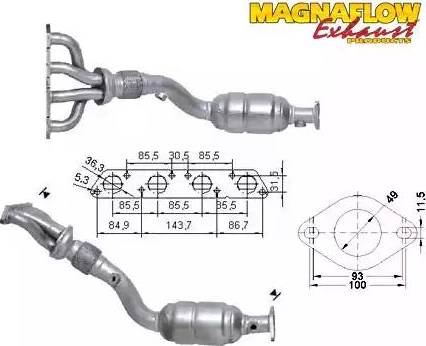 Magnaflow 70611 - Катализатор autosila-amz.com