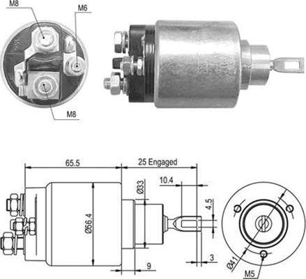 Magneti Marelli 940113050471 - Тяговое реле, соленоид, стартер autosila-amz.com