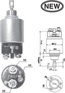 Magneti Marelli 940113050543 - Тяговое реле, соленоид, стартер autosila-amz.com