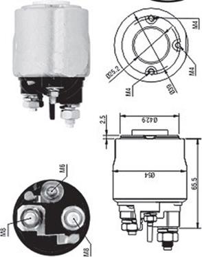 Magneti Marelli 940113050570 - Тяговое реле, соленоид, стартер autosila-amz.com