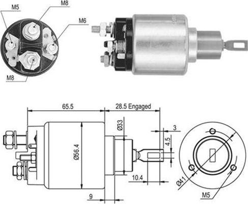 Magneti Marelli 940113050048 - Тяговое реле, соленоид, стартер autosila-amz.com