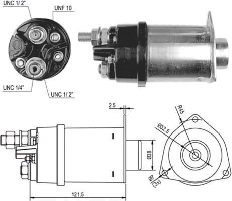 Magneti Marelli 940113050027 - Тяговое реле, соленоид, стартер autosila-amz.com