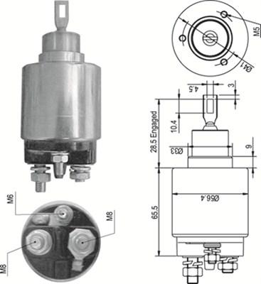 Magneti Marelli 940113050348 - Тяговое реле, соленоид, стартер autosila-amz.com