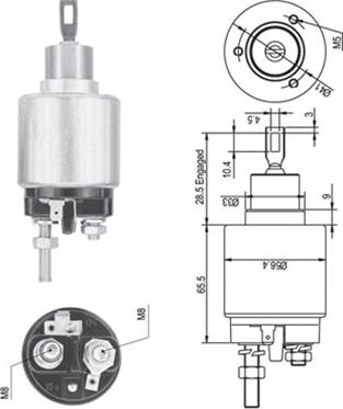 Magneti Marelli 940113050325 - Тяговое реле, соленоид, стартер autosila-amz.com