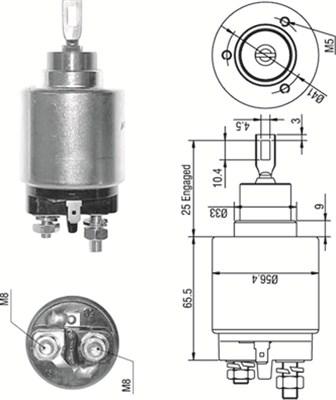 Magneti Marelli 940113050273 - Тяговое реле, соленоид, стартер autosila-amz.com