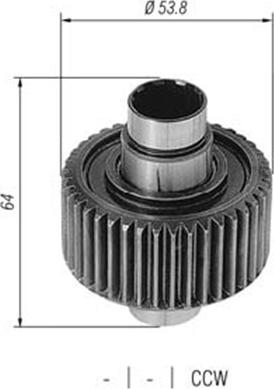 Magneti Marelli 940113020430 - Ведущая шестерня, бендикс, стартер autosila-amz.com