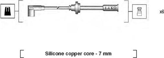 Magneti Marelli 941095960633 - Комплект проводов зажигания autosila-amz.com