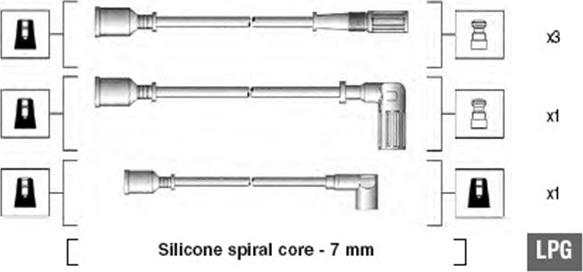 Magneti Marelli 941095480591 - 941095480591#IGNITION CABLES KIT! \FIAT UNO SL-SX 85- autosila-amz.com