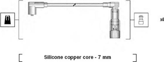 Magneti Marelli 941045320519 - Комплект проводов зажигания autosila-amz.com
