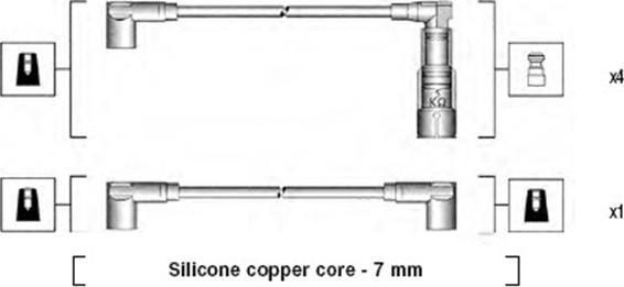 Magneti Marelli 941045200508 - Комплект проводов зажигания autosila-amz.com