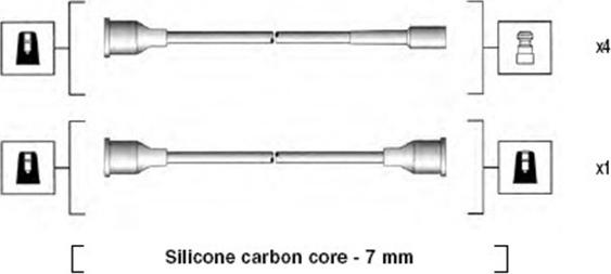 Magneti Marelli 941154070743 - Комплект проводов зажигания autosila-amz.com