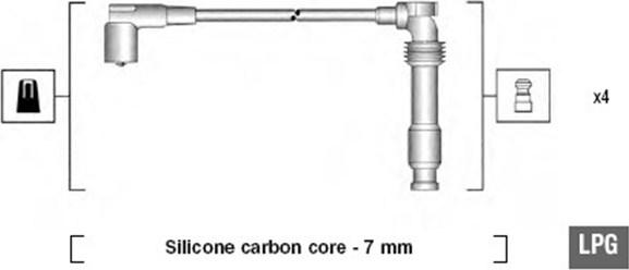 Magneti Marelli 941125390689 - Комплект проводов зажигания autosila-amz.com