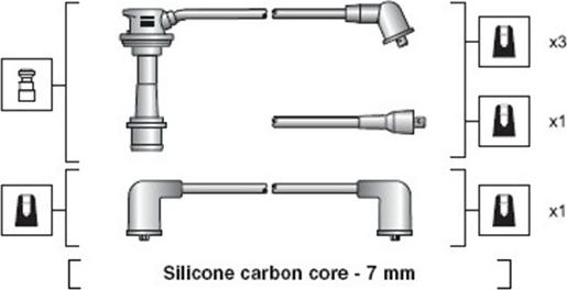 Magneti Marelli 941318111097 - Комплект проводов зажигания autosila-amz.com