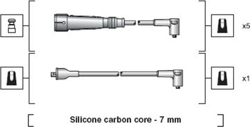 Magneti Marelli 941318111046 - Комплект проводов зажигания autosila-amz.com